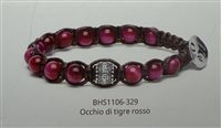 Bracciale Tamashii Ruota della Preghiera in Argento Occhio di tigre BHS1106-329